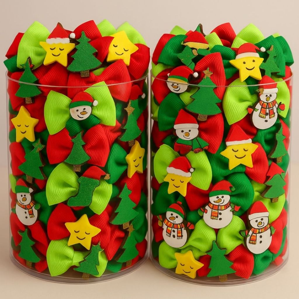 Kit 32/64 Laço Pet Premium Lacinhos Banho e Tosa Topete Groomers Natal