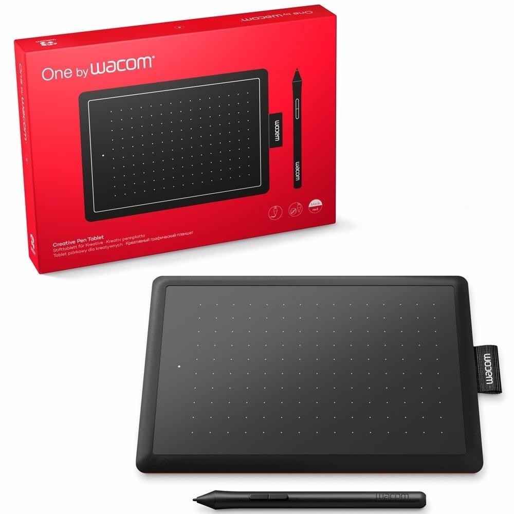 Mesa Digitalizadora Wacom One By Wacom Pequena Vermelha Com Caneta – CTL472