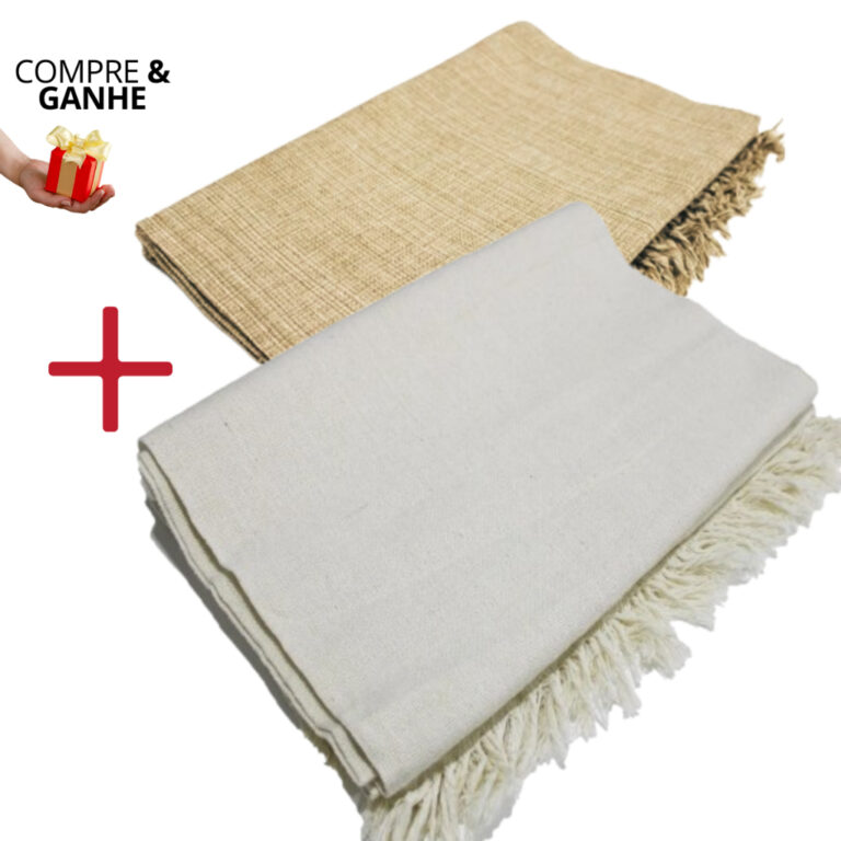Kit 2 Mantas  2,20×1,20 M Para Sofá  Gigante