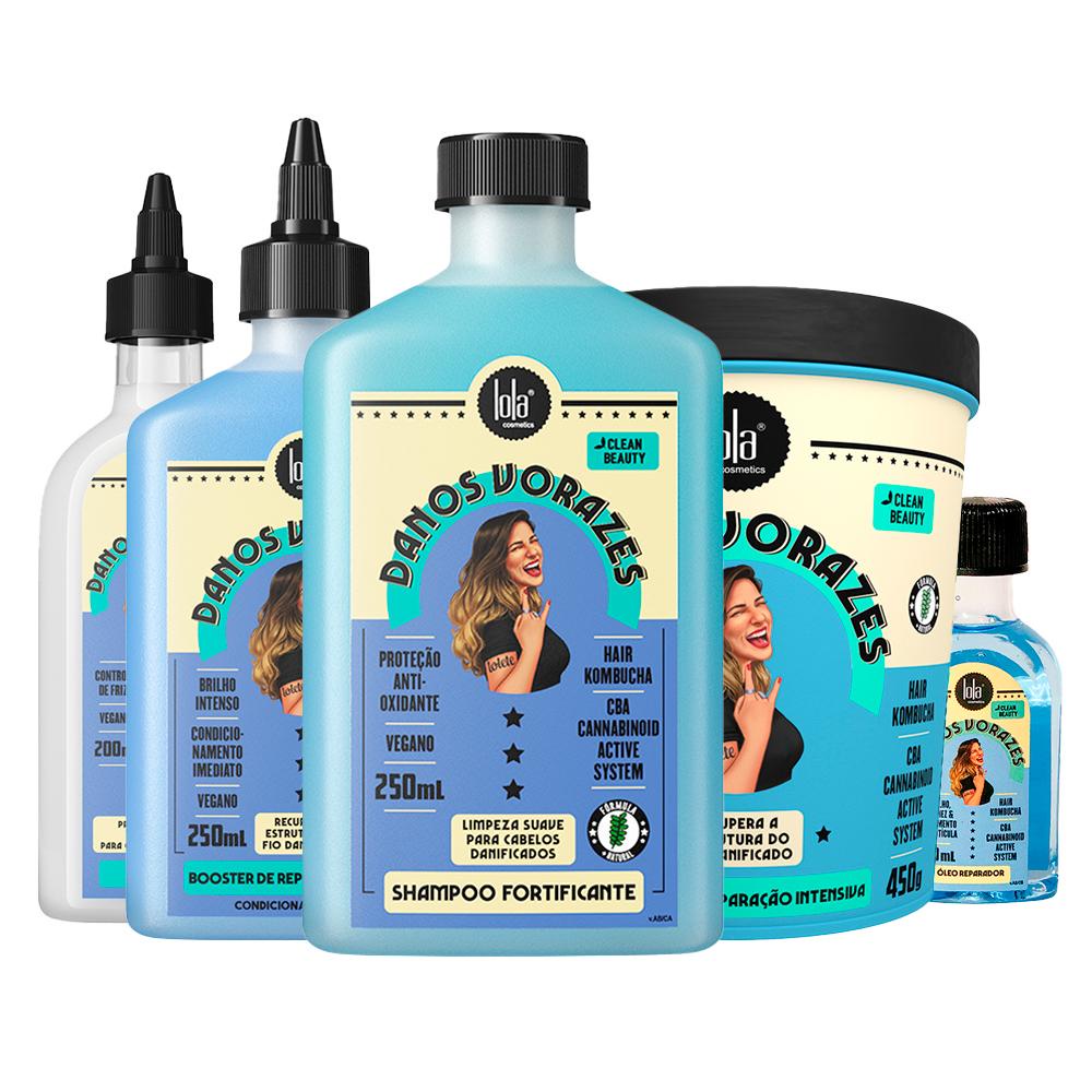 Kit Lola Cosmétics Reconstrução Danos Vorazes – 5 Produtos