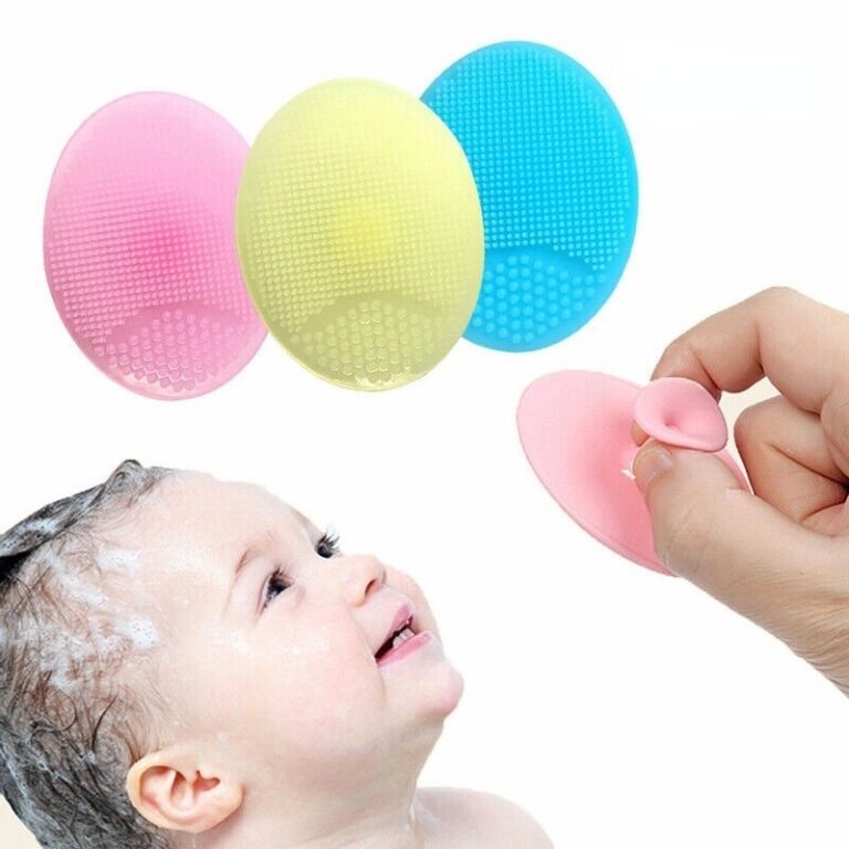 Massagem De Silicone Escova De Chuveiro Para Bebê