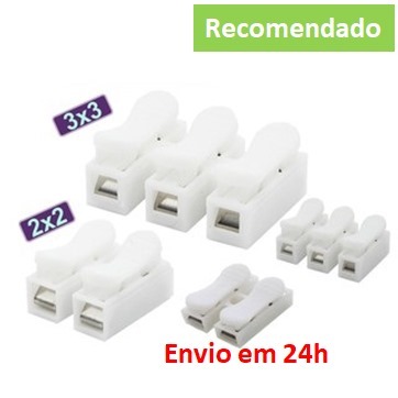 5/10 ou 20 Emenda Sem Solda branco para Fios duplo