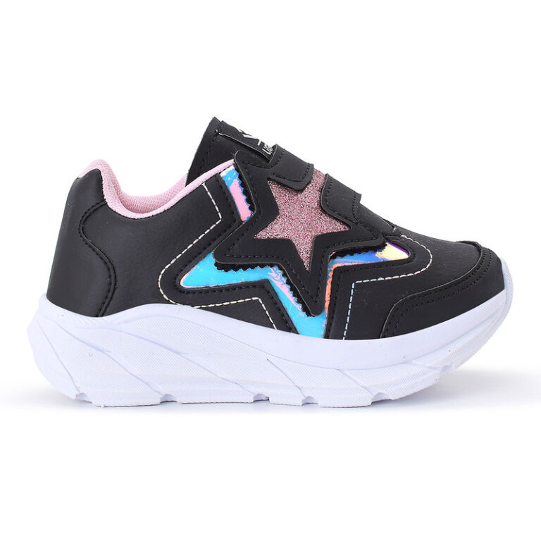 Tenis Casual Infantil Meninas Estrela Glitter Calc