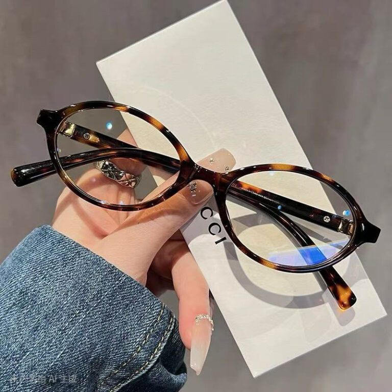 Óculos Ovais Pequenos-UV400 E Luz Anti-Azul Para 