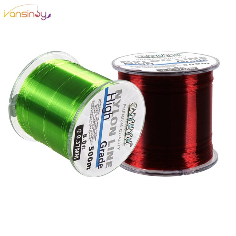 Linha De Pesca Fio De Nylon 500m Transparente Fluo