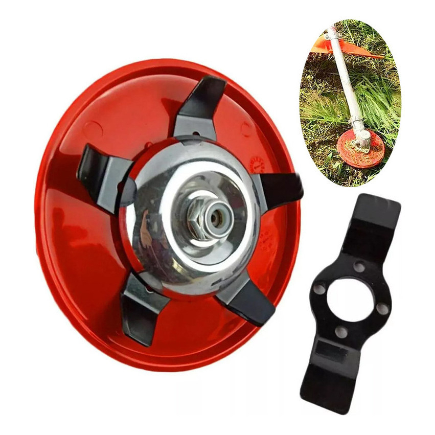 Disco Estrela Enxada Rotativa P/ Roçadeira Capina Mato Grama – Remove Brachiaria Erva Daninha