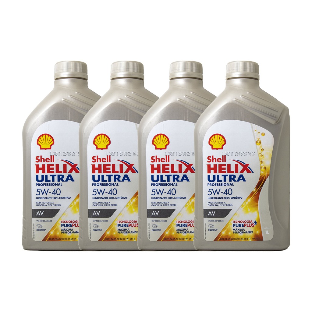 Kit 4 Shell 5w40 Ultra Professional Sintético VW502.00 / 505.00
