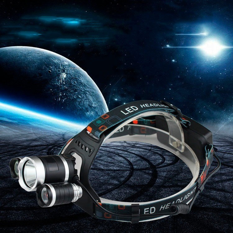 Lanterna Tática de Cabeça Cree T6 3 Modos Super 
