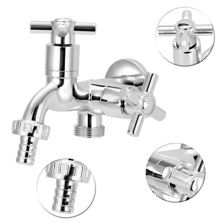 Torneira Tanque Maquina Lavar 2 Saídas Abs Cromad