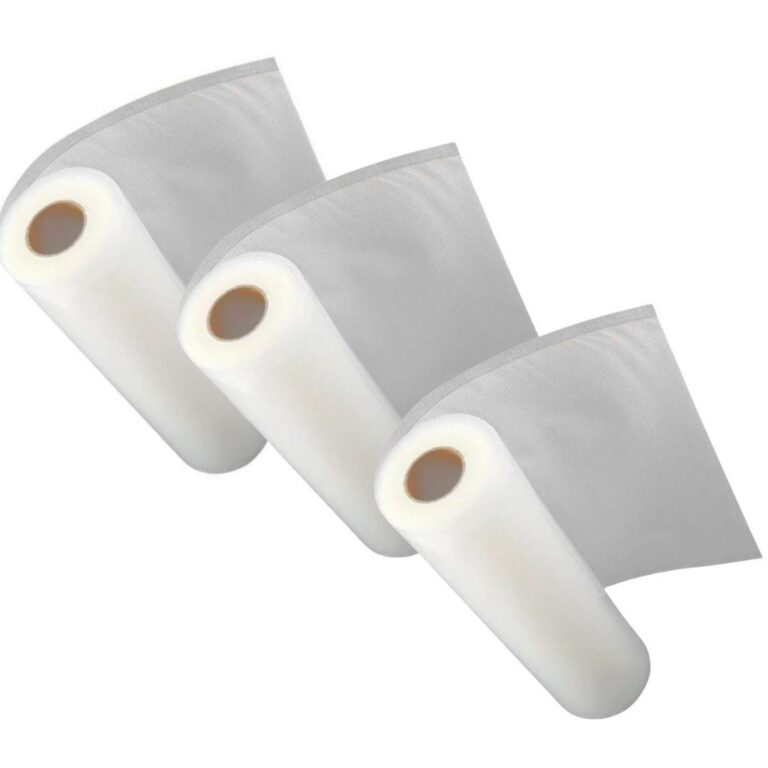 3 Rolo Saco 20cmX5m Embalagem Ranhuras Para Selado