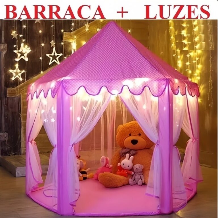 Barraca Infantil Tenda Cabana Castelo Princesas+lu