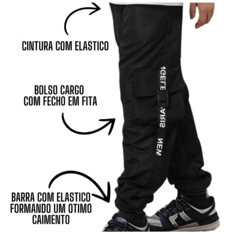 calça infantil  juvenil menino 4 bolsos 4 cores i