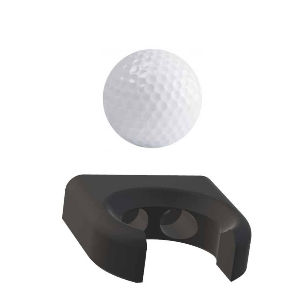 Suporte Parede Para Bola De Golfe + Parafuso – 1 Unidade