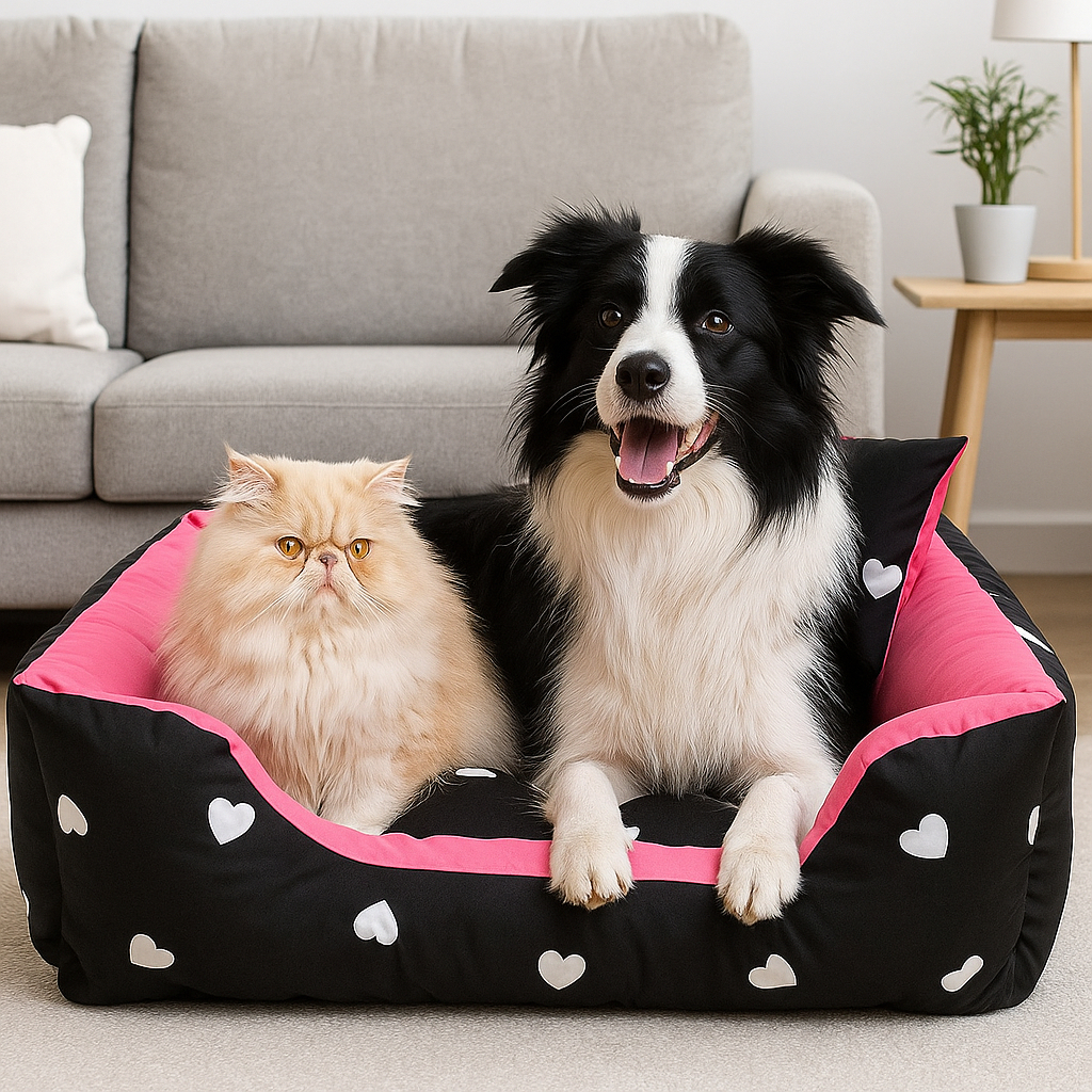 CAMA PET CAMINHA CACHORRO MEDIO 60 X 50 ZIPER REMOVIVEL SILICONIZADA FUNDO IMPERMEAVDEL