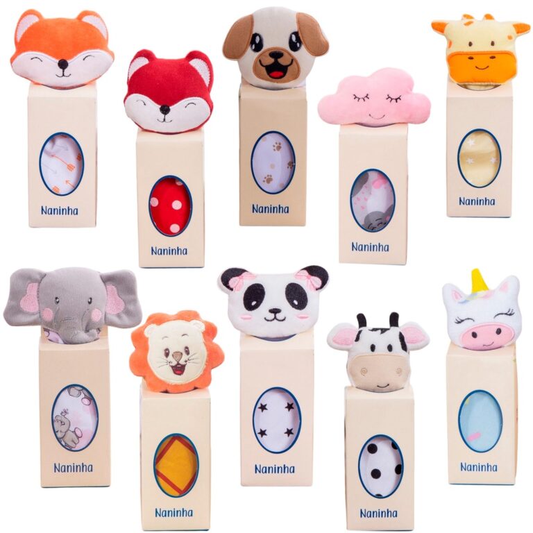 Naninha com Prendedor de Chupeta Paninho de Bichin