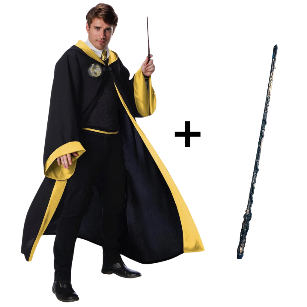 Fantasia Harry Potter Premium Infantil Adulto ** Varinha de Brinde ** Entrega Rapida Manto Halloween