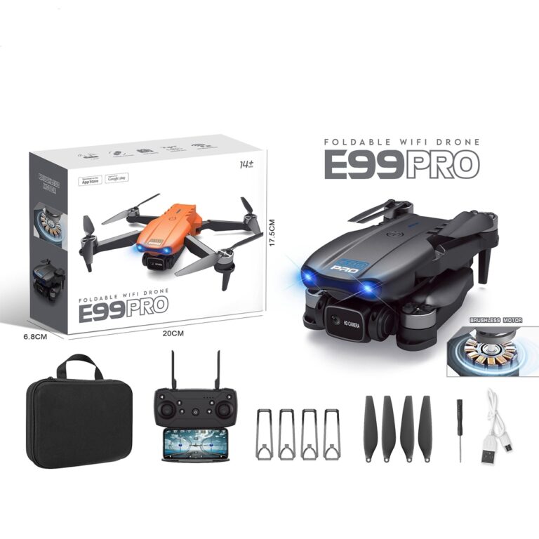 Dli Drone E99 Pro 4k Wifi Hd Dual Câmeras Brushle