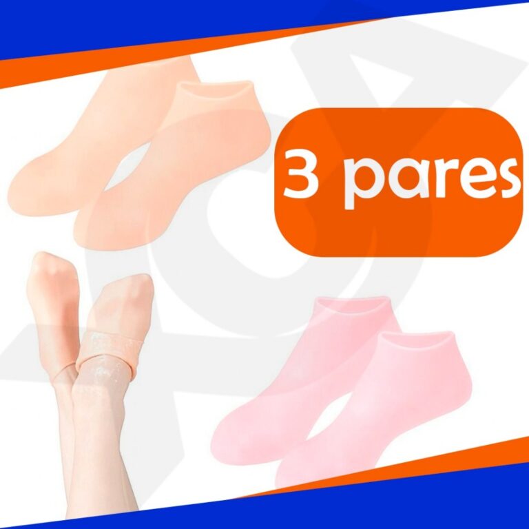 Meias De Silicone Cuidado Dos Pés Gel Hidratante 