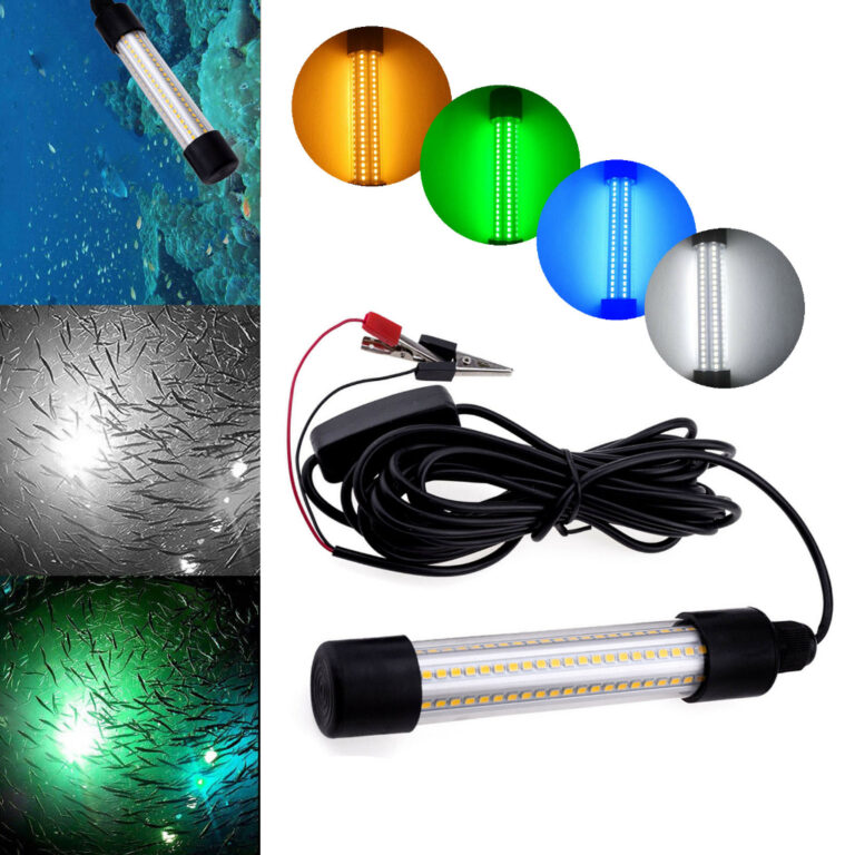 1200LM 5M Luz De Pesca Submersível LED 12-24V 20W