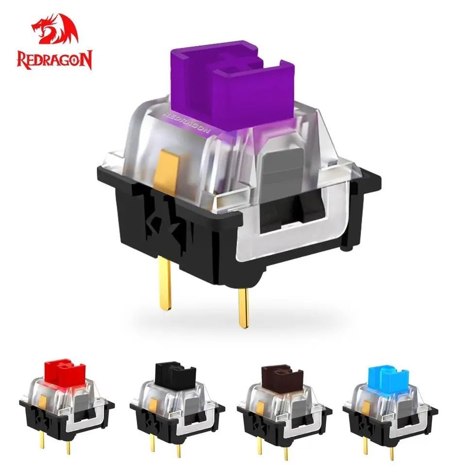 Switch Interruptor Redragon Original 3 Pinos para Teclado Mecânico