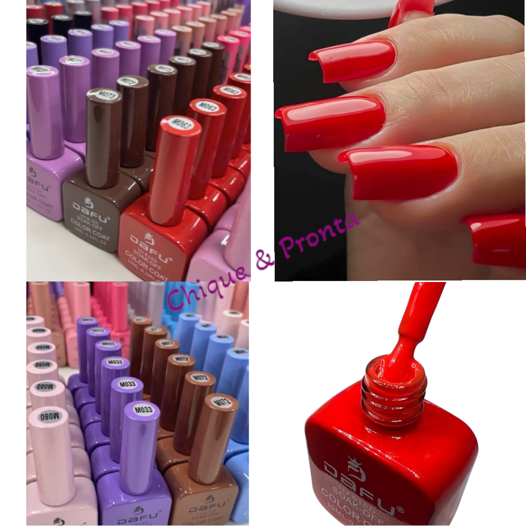 Esmalte em Gel 10 ML – Dafu – ANVISA – Secagem Led UV – Perfeita Cobertura