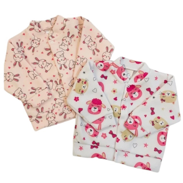Casaco/Casaquinho 2 Peças Bebê Soft Botões Esta