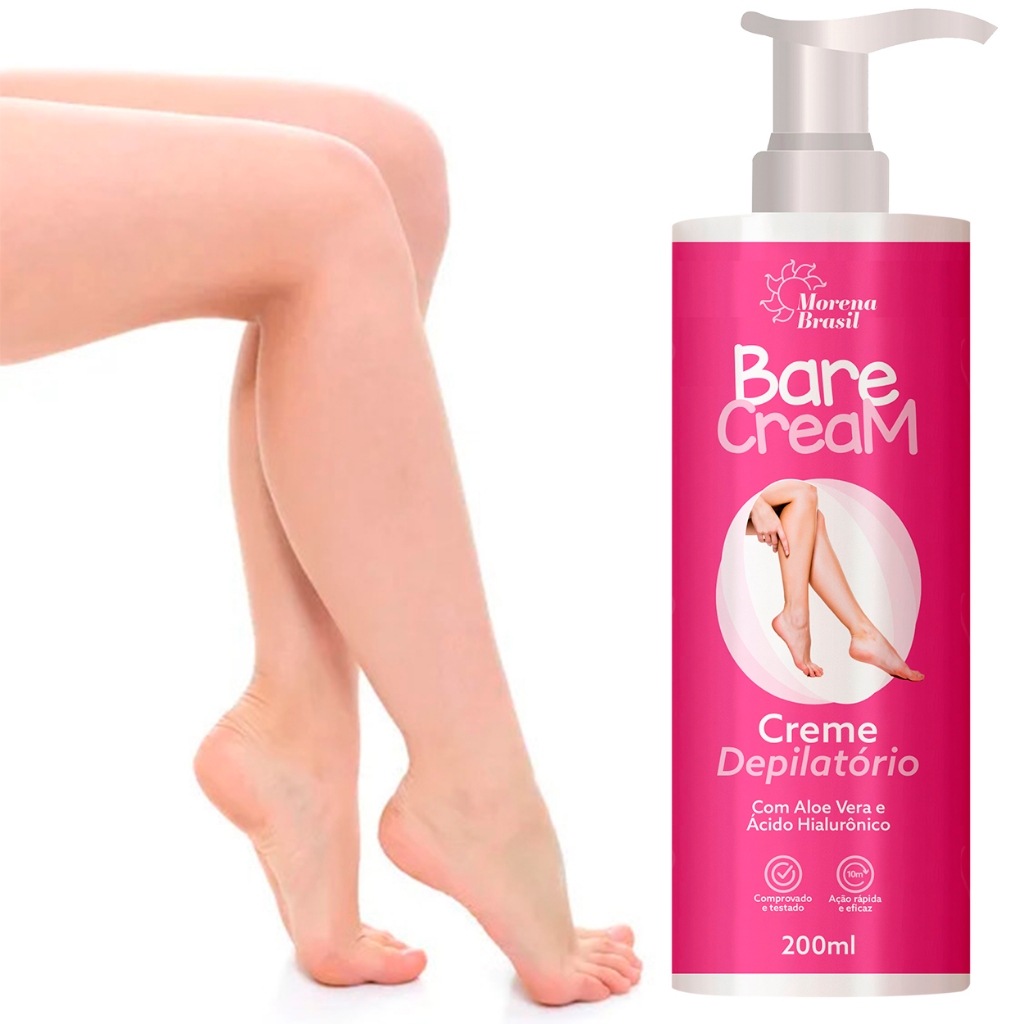 Creme Depilatório Feminino  Depilação Rápida e Sem Irritação