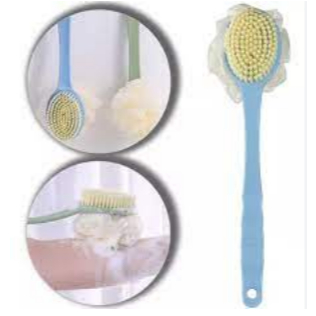 Escova De Banho Com Bucha 2 Em 1 Para Esfregar As 