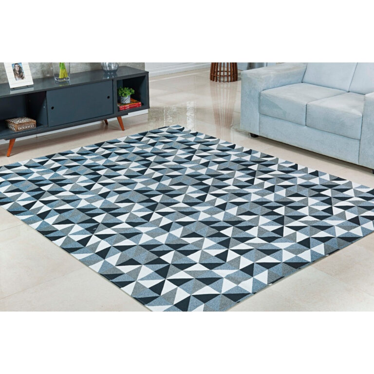 Tapete Sala Quarto Jacquard 1,00 X 1,40m Ladrilhad
