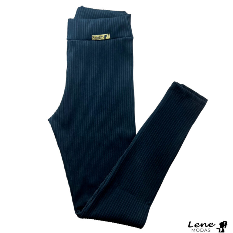 Calça Legging Canelada Juvenil 3D Relevo