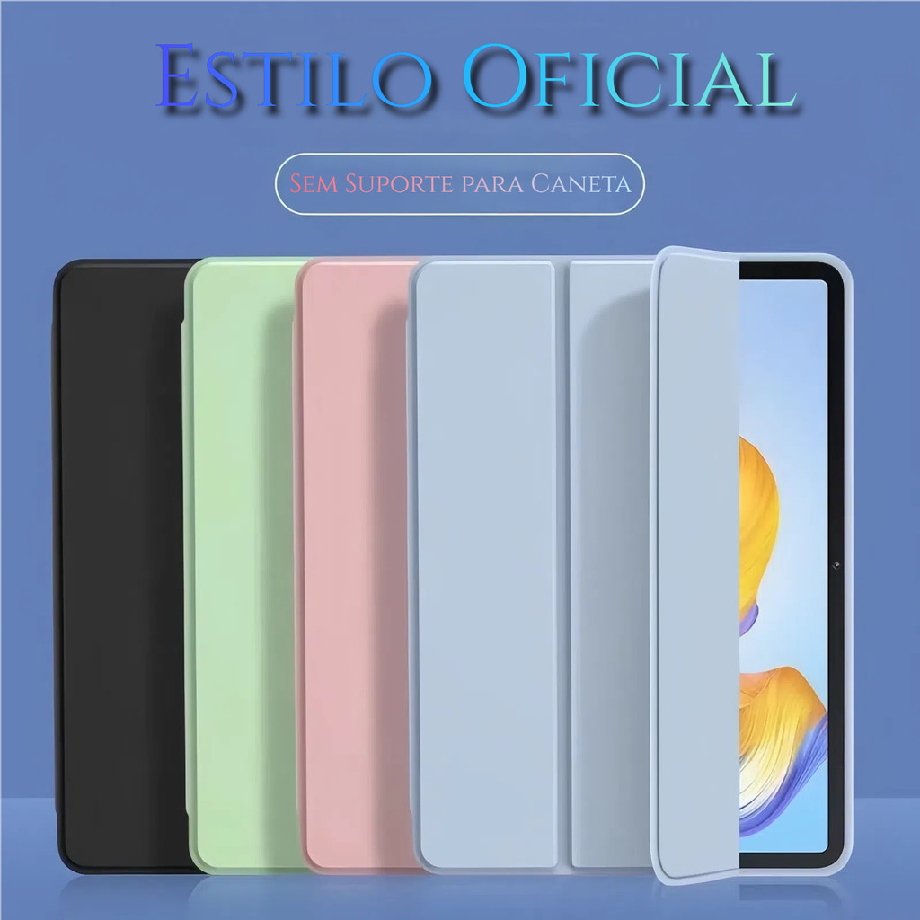Capa Compatível com iPad 5 – 11(A16)  Geração , pro  e  mini com Suporte e Porta caneta