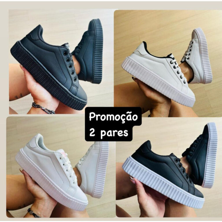 2 pares de tenis masculino feminino super conforta