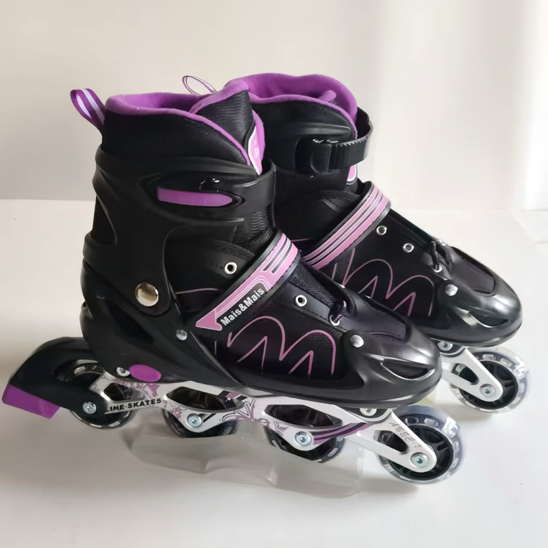 Patins Infantil Roller Inline Ajustável Freio LED várias Cores e varias Tamanhos APROVEITE