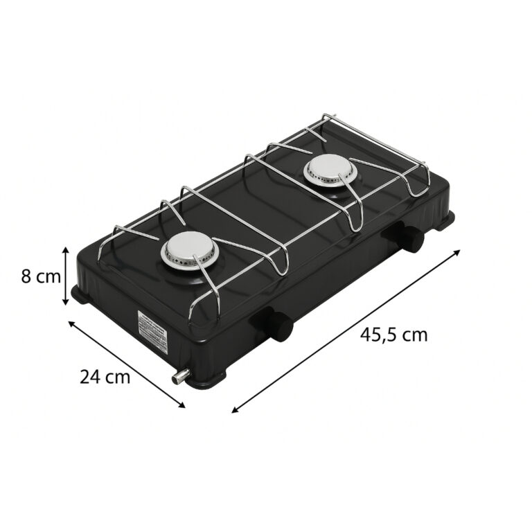 Mini Fogão Portátil Baixa Pressão a GAS Duas Bo