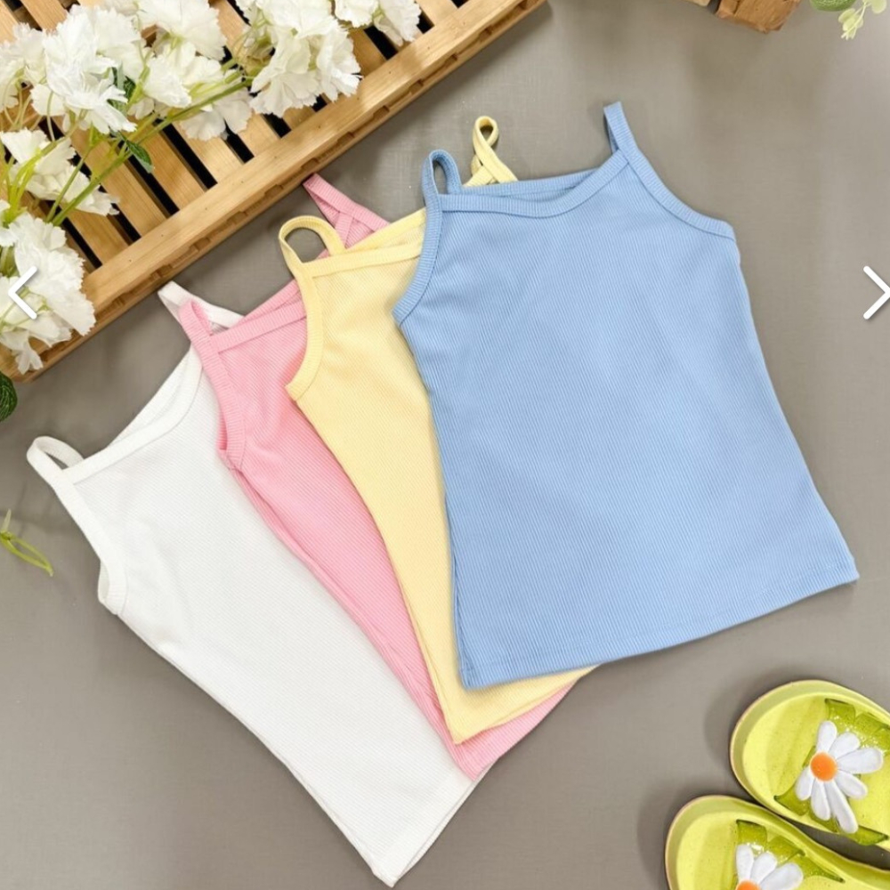 Kit 4 Blusinha Feminina Infantil  Camisetas Coloridas de Verão para Crianças