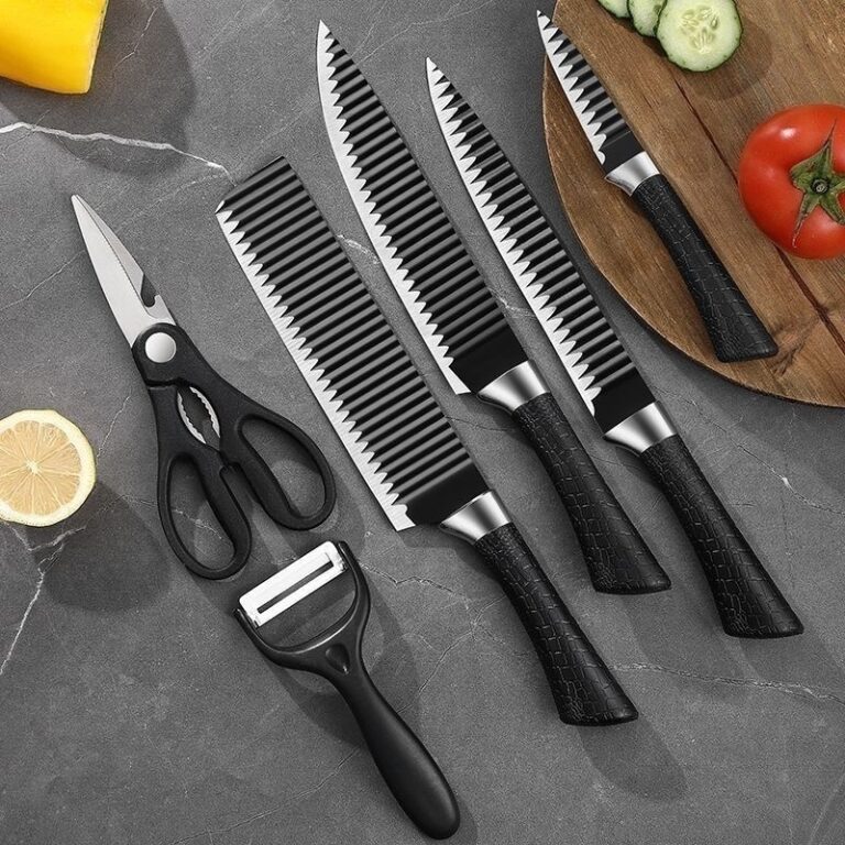 Kit de Facas Churrasco Profissional Antiaderente 6