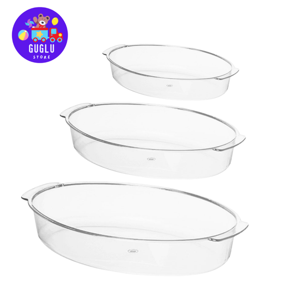 Kit 3 Travessas (Pequena,Média,Grande) – Acrílico