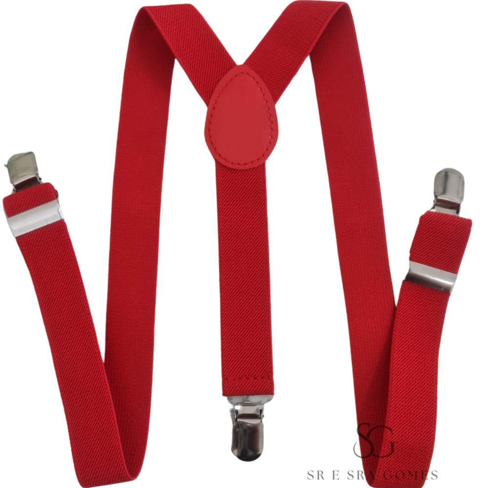 Suspensório Vermelho Infantil