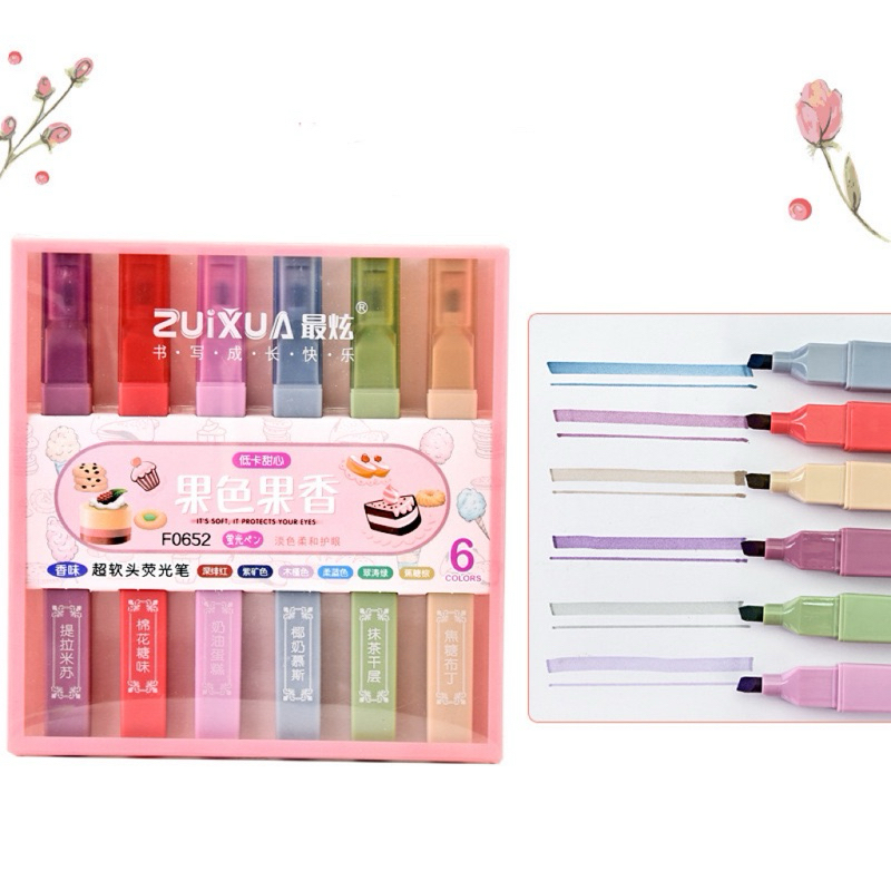 Kit 6 Marca Textos Com Cheirinho de Fruta