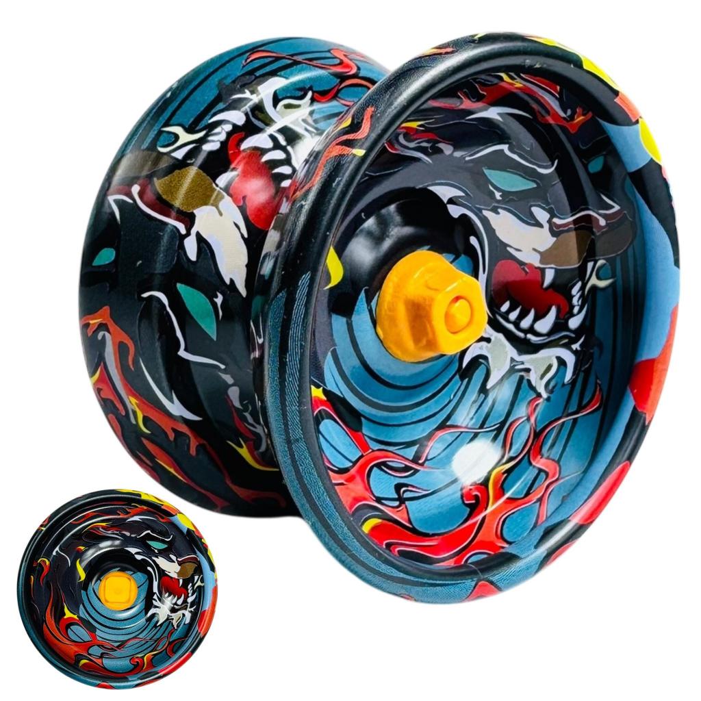 Kit 2 Yoyo Ioiô De Metal Profissional Com Rolamento De Alta Qualidade Super Detalhado