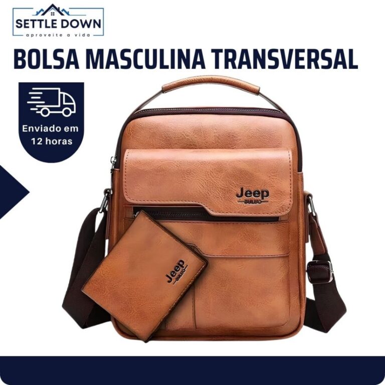 Bolsa De Couro Masculina À Prova Dágua Bolsa Mas