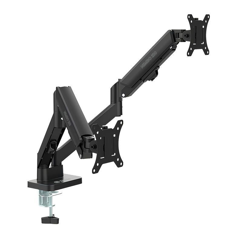 Suporte Articulado Pistão a Gás p/ 2 Monitores Zinnia Nimbo 210, 13 a 32, Preto, ZNO-ZNNBO210-BK01