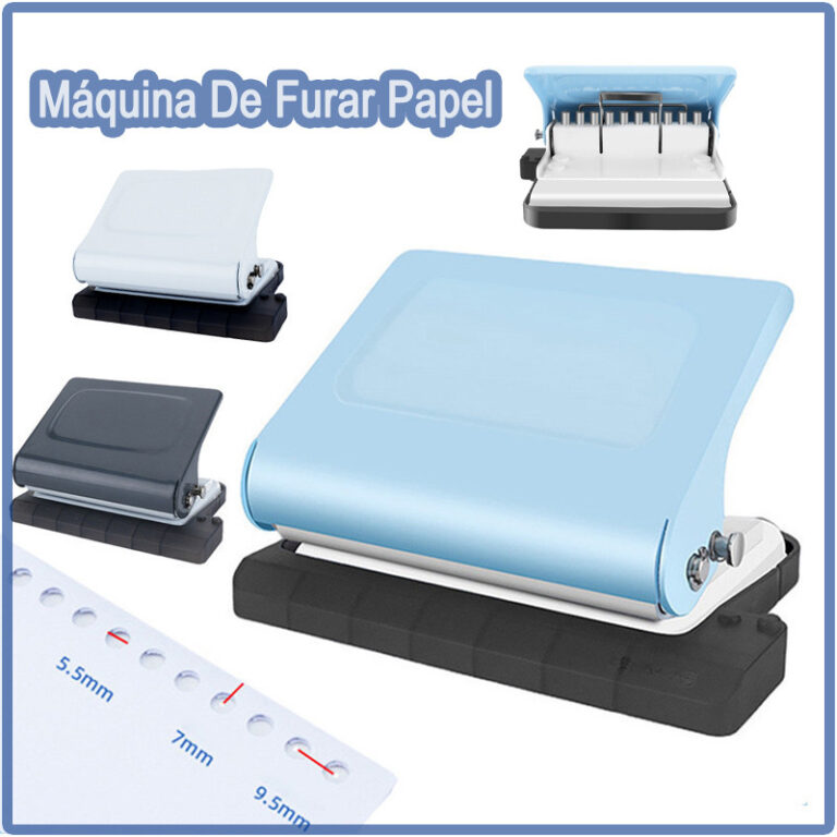 Furador De Papel Com 10 Furos Ferramenta Portátil