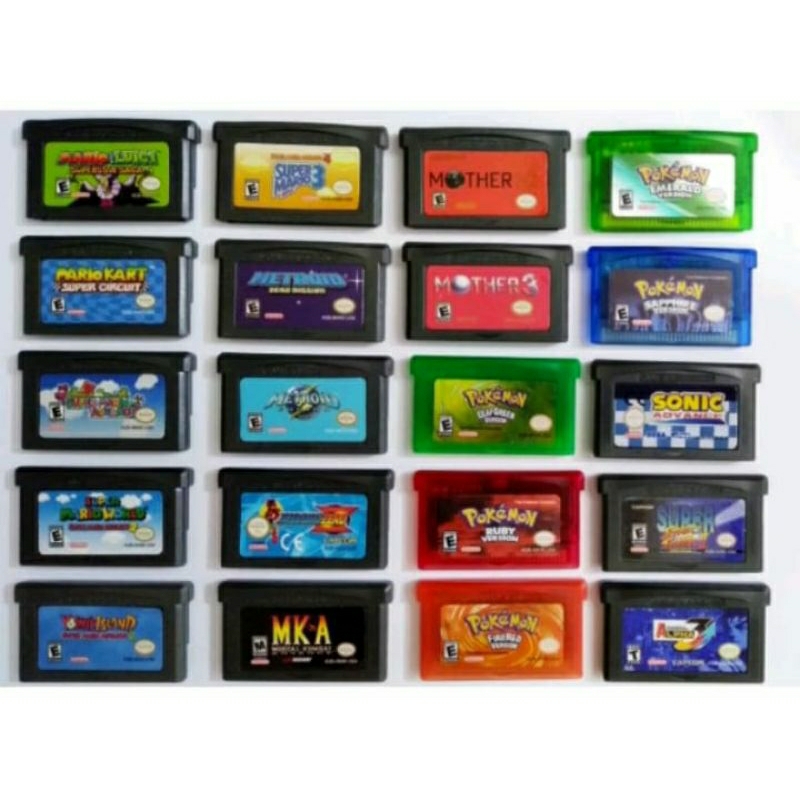 1 Jogo Letras M a Z Game Boy Advance, SP, DS ou DS Lite