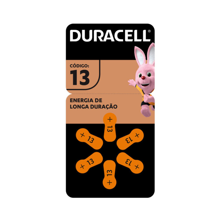 Pilha Duracell Auditiva 13 C/ 6 Unidades