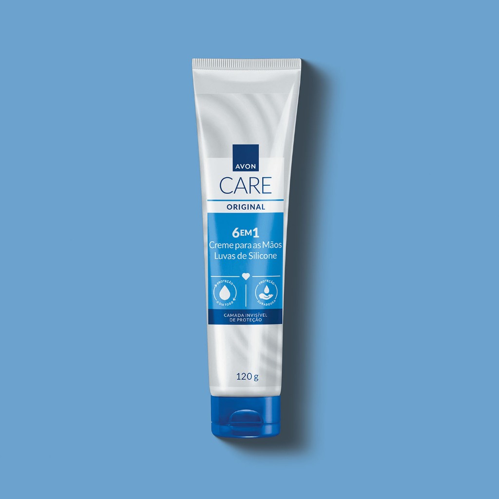 creme para as maos luvas de silicone avon care 120g
