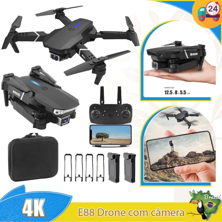 E88 Pro Drone 4K HD drone câmera wifi controle re