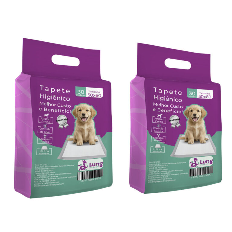 Kit 2 Tapete Higienico 50x60cm 60un Econômico p/ 