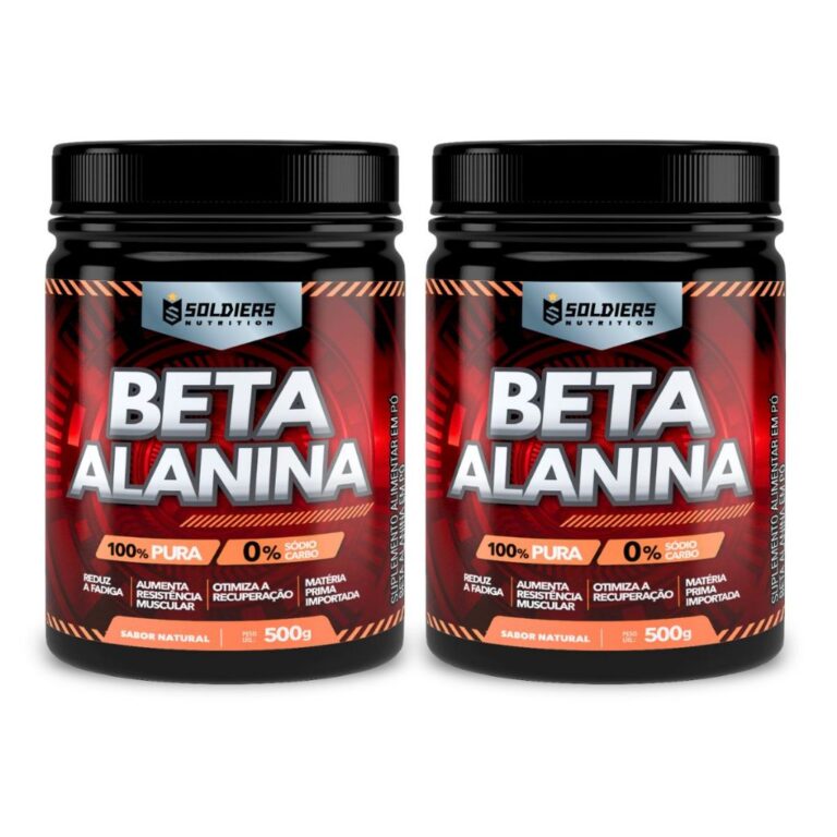 Kit: Beta Alanina 1kg – 100% Pura Importada 