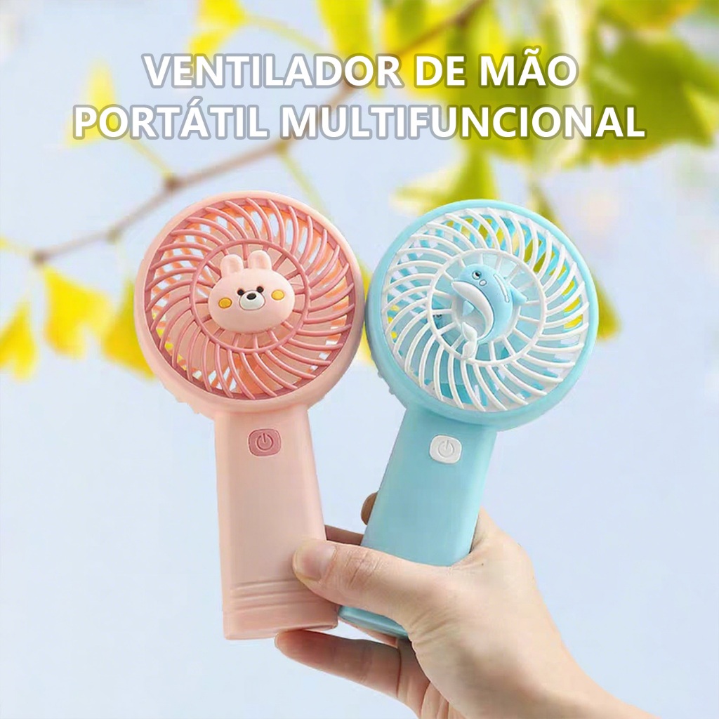 Mini Ventilador Portátil De Mão Recarregavel Usb modelos Diversos Com Vento Forte,Imperio life-Cores